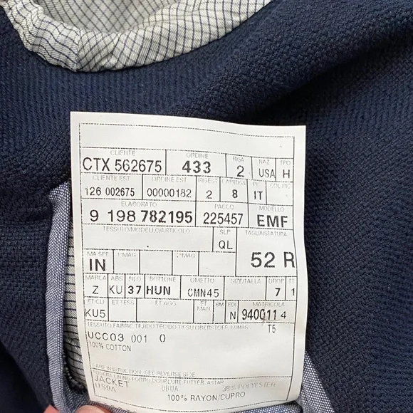 Ermenegildo Zegna Dark Blue Blazer - Picture 6 of 8